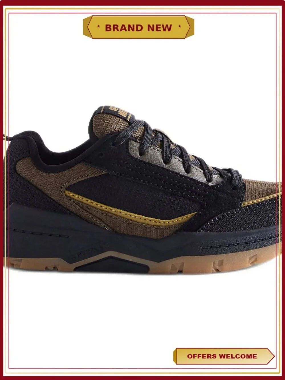 Boys Casual Corduroy Sneakers Athletic Lace Up Size 4